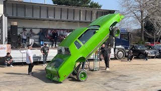 Lowrider Cars Double Hopping Bouncing in Japan ローライダー ホッピング大会 KDN カインドネス チャリティーオートフェス ダブル アンリミテッド