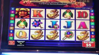 $50 bet on Samurai Secrets bonus win jackpot.