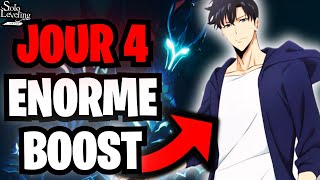 MONTER EN PUISSANCE \u0026 ASTUCES OMBRES - AVENTURE DE 0 - JOUR 4 | SOLO LEVELING ARISE