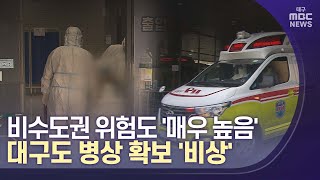 [대구MBC뉴스] 비수도권 위험도 '매우 높음'‥병상 확보 비상