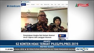 Kominfo: 62 Konten Hoaks Beredar Jelang Pileg dan Pilpres 2019