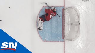 Vitek Vanecek Gets Hurt On Jake DeBrusk Goal, Craig Anderson Replaces Him In Net