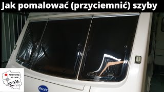 Przyciemnianie szyb w przyczepie