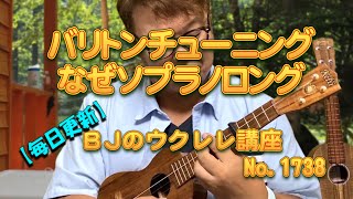 バリトン・チューニング なぜソプラノロングネックウクレレにしたのか ／ 【毎日更新】 BJのウクレレ講座 No.1738