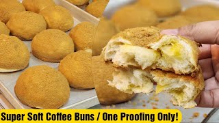 Soft and Fluffy   Coffee buns | ❗️one proofing only❗️| Bake N Roll