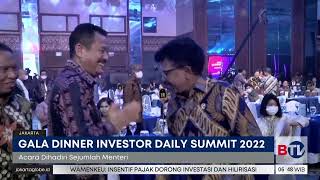 Gala Dinner Investor Daily Summit Dihadiri Sejumlah Menteri