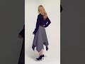 mouchoir skirt gray