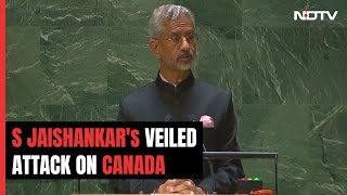 S Jaishankar's "Political Convenience" Jibe At Canada At UN | The News