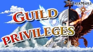 Guild Privileges - MapleStory 4th Job Luminous at Hall of honour