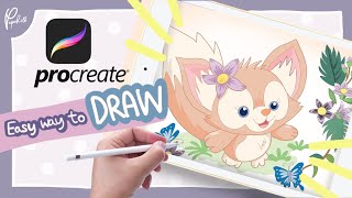 【電腦繪圖】Linabell  | Procreate 畫畫 | 玲娜貝兒 | Disney Duffy and Friends  | Drawing tutorial