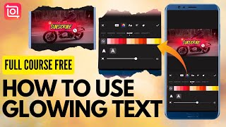 How To Use Text In Videos With Inshot App | Glowing Text Video Editing In Inshot | Text In Video |