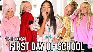 The NiGHT before FiRST DAY OF SCHOOL ROUTINE!!