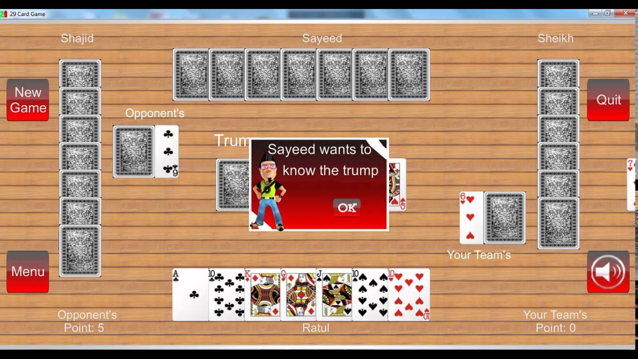 29 Card Game Play Part 1 Youtube