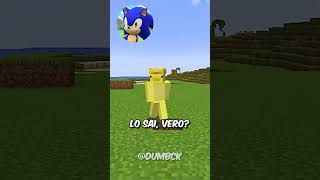 Minecraft, ma Sonic controlla il mio gioco! 😍⛏️ #shorts