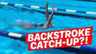 Backstroke Swim Drill: Catch-Up