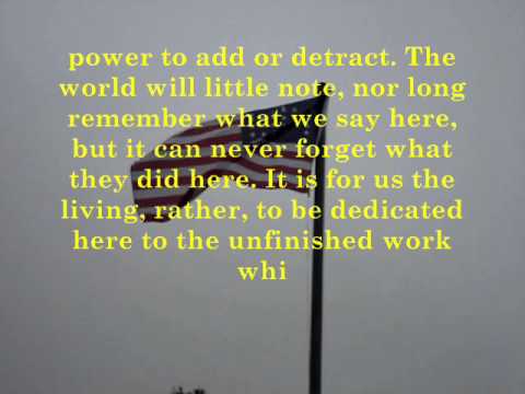 The Gettysburg Address - Abraham Lincoln 1863 The Gettysburg Address - Abraham Lincoln 1863