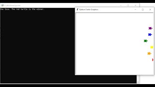Turtle Race Bet Game in Python with source code | Source Code & Projects