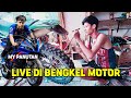 🔴LIVE DI BENGKEL MOTOR LAS PEGANGAN BELAKANG MOTOR REVO