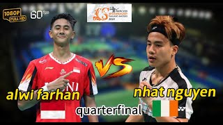 alwi farhan [INA] VS nhat nguyen [irl] | ms | Thailand masters 2025 quarterfinal