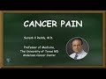 Cancer pain - Complete Lecture | Health4TheWorld Academy