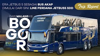 Era Jetbus5 Series Sebagai Bus AKAP Dimulai : LINE PERDANA Jetbus5 Double Decker PO GHTS Volvo B11R