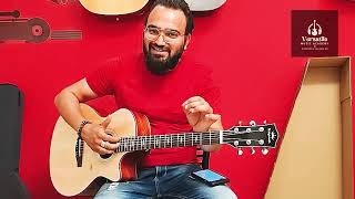 Kepma F1E-GA TransAcoustic Guitar Natural Unboxing and Full Guitar Review | Versatile Music Academy