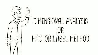 Dimensional Analysis a k a Factor Label Method