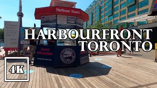 [4K HD] TORONTO LAKESHORE HARBOURFRONT - Downtown Toronto Summer Day Walking Tour 2020 토론토 / トロント