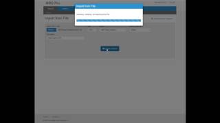 Using the Import Template to Create Reports in HRS Pro Web
