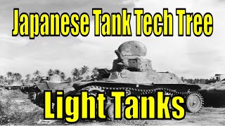 War Thunder: Proposed Japanese Tank Tech Tree: Light Tanks!