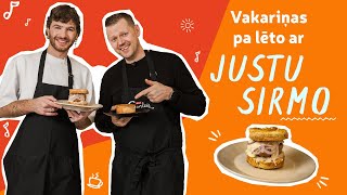 Vakariņas PA LĒTO | Dziedātājs Justs Sirmais gatavo šnicelburgeru