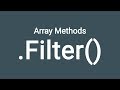 Filter Tutorial - Javascript Array Methods