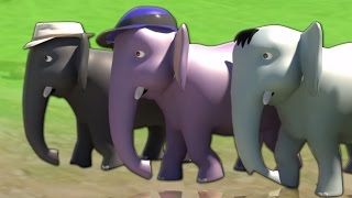 Ek Mota Hathi | 3D Rhyme In Hindi | एक मोटा हाथी | Hindi Rhyme | Kids Tv India | Hindi Nursery Rhyme