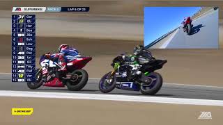 Cameron Beaubier On Board Camera EBC Brakes Superbike Race 2 at Laguna Seca