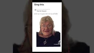 Grandma sings Four big guys #funny #viral #memes #grandma #shorts