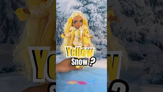 Yellow Snow?! LOL 😂 I might be late on this but I was cracking up | Rainbow High Winter Wonderland