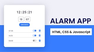 Alarm App Javascript | With Multiple Alarm Feature