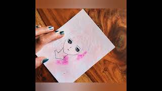 cute girl face drawing in easy steps | drawing tutorial for beginners