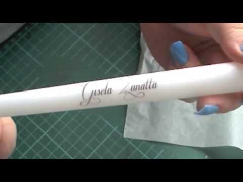 DIY Wedding - Candle Place Cards Using Tissue paper Transfers DIY Wedding - Candle Place Cards Using Tissue paper Transfers