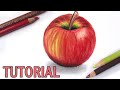 How To Draw An Apple... Colour Pencil Tutorial