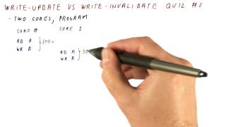 Write Update vs Write Invalidate Quiz 2 - Georgia Tech - HPCA: Part 5
