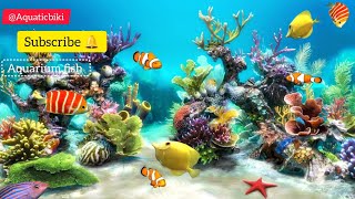 4K aquarium music video || Hd video aquarium fish setup|| deep ocean fish video Full Hd 📸🐠🐠🦐🐟