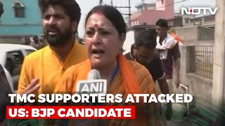 Asansol BJP Candidate Alleges Stones Were Hurdled At Her Car Amid Bypoll