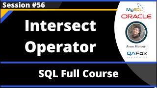 SQL - Part 56 - Intersect Operator