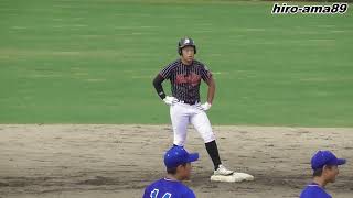 《中学硬式》【スケールでっかいどーっ！】　名越貴徳 選手（広島佐伯シニア）【】《広島北シニア大会・決勝ラウンド》