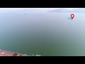 fly cam view of koilsagar dam is located at koilsagar village of deverakadra mandal in mahbubnagar