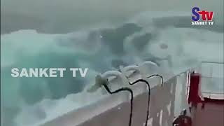 Odisha : Rough sea conditions at Dhamra port due to cyclone Fani | Sanket Tv