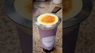 Ube Cream Brulee Boba Tea #cremebrulee #boba #bobatea #bubbletea #bayarea #dessert #asianfood #yum