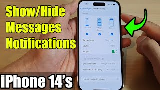 iPhone 14's/14 Pro Max: How to Show/Hide Messages Notifications