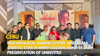 Uninvited cast Aga Muhlach, Nadine Lustre and Vilma Santos press conference in Cebu